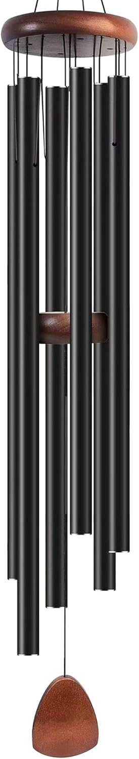 Wind Chime for Outside Deep Tone, 60 inch Large Wind Chimes, 6 Heavy Duty Tubes Aluminium Metal Extra Large Wind Chimes, Decoration for Garden, Patio, Yard, Gift for Mother's Day
