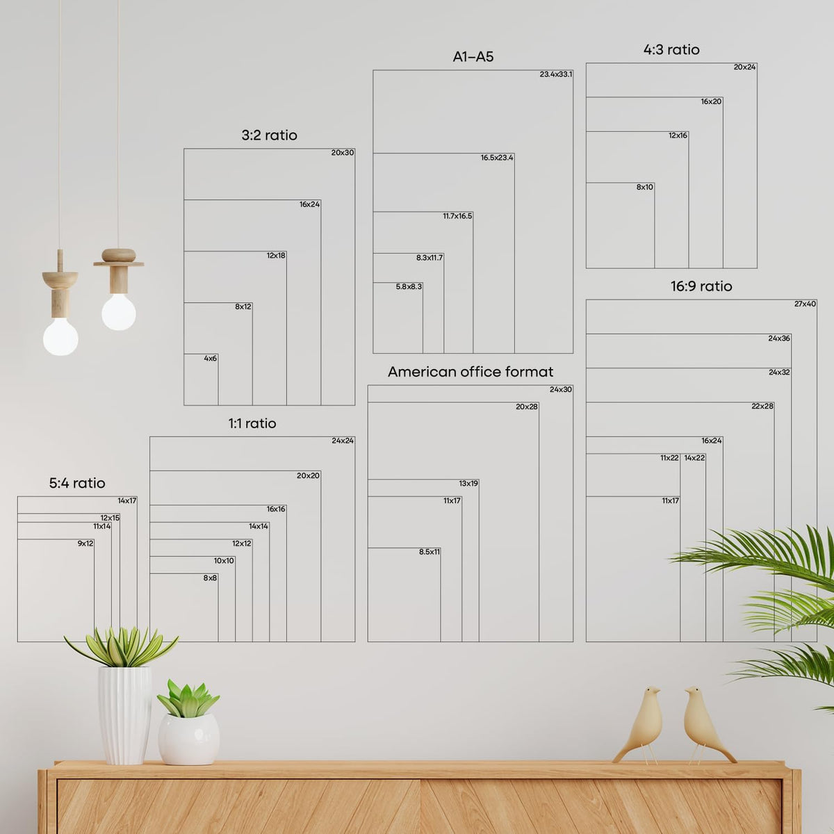 Homeforia A3 Picture Frame Rose Gold, High End Metal 11.7 x 16.5 inch Poster Frames with Mat 8.3 by 11.7 for Photo, A3 Size Frames Matted to A4 Print, 11.7x16.5 Hanging Frame, Tempered Glass, Set of 1