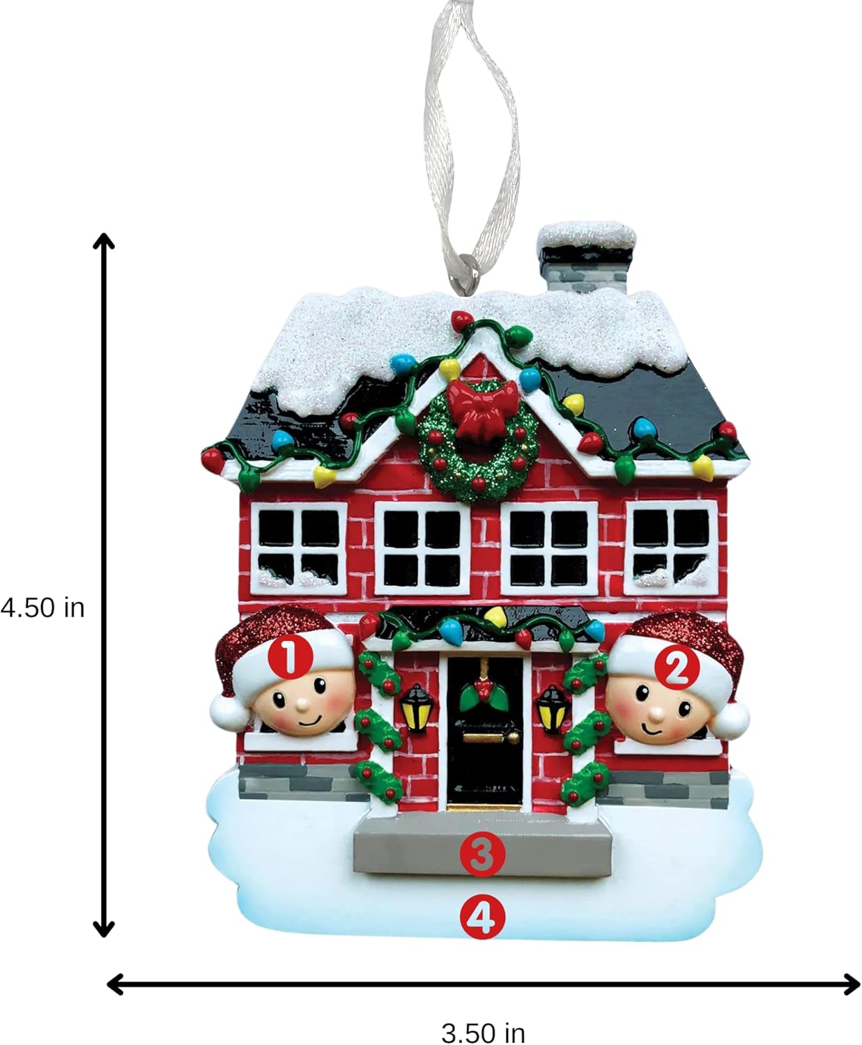 2025 Family Christmas Ornament โ Personalized Ornament for Families โ Custom Family Ornament โ Holiday Tree Decoration Keepsake Gift (Family of 2)