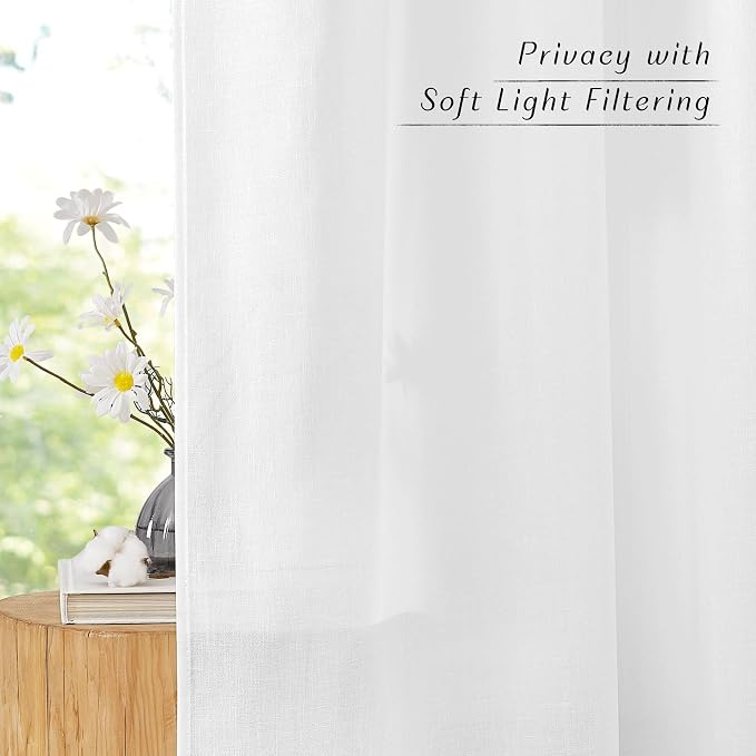 NICETOWN Linen Curtains 96 inches Long - Image 7