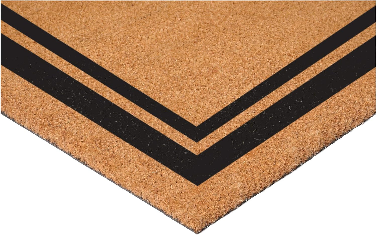 Calloway Mills 152962436Q Black Border 24" x 36" Monogram Doormat, (Letter Q)