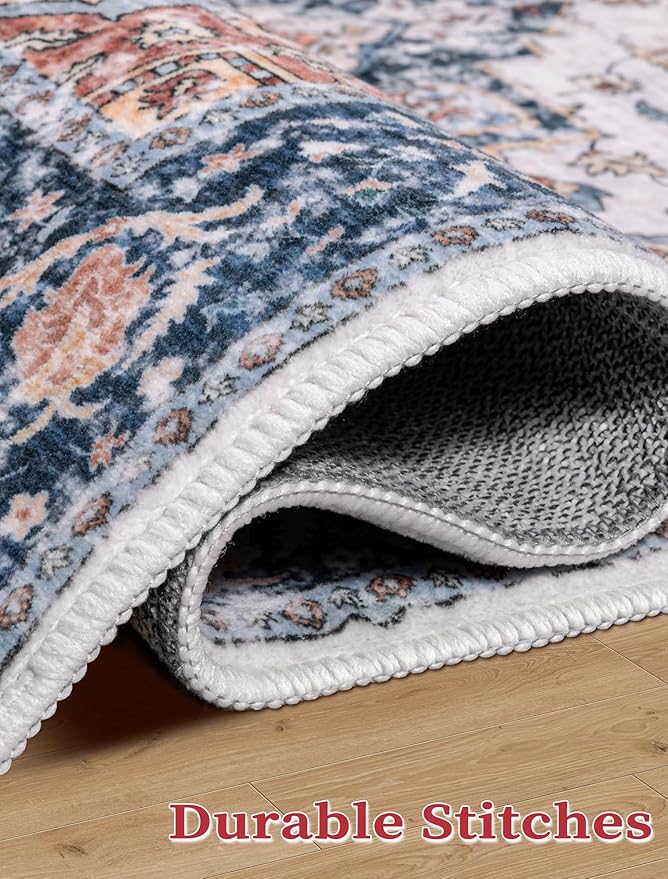 SERISSA 3x10 Washable Non Slip Boho Runner Rug - Image 7