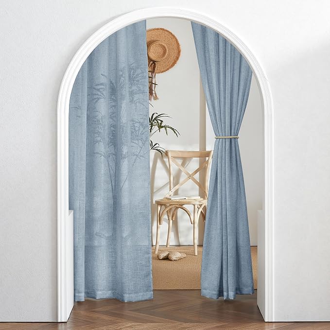 RYB HOME Short Linen Sheer Curtains - Image 7