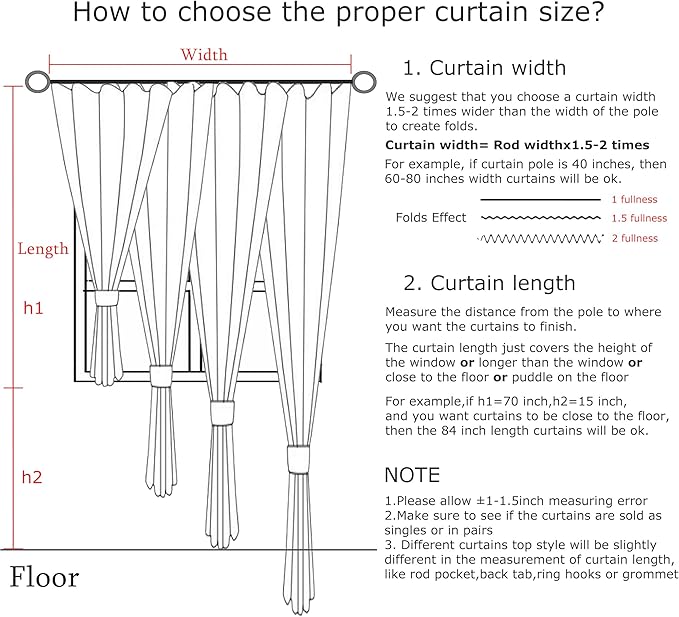 Vision Home Soft Pink Pinch Pleated Full Blackout Curtains Linen Blended Room - Image 6