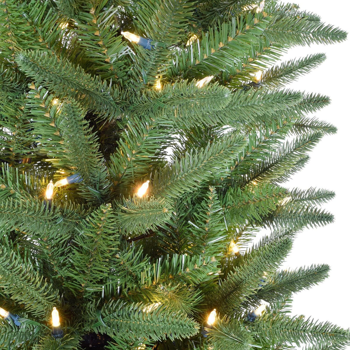 Fraser Hill Farm 9-ft. Winter Falls Slim Christmas Tree with 8 Function Dual Multicolor & Warm White LED Lights, Artificial Tree