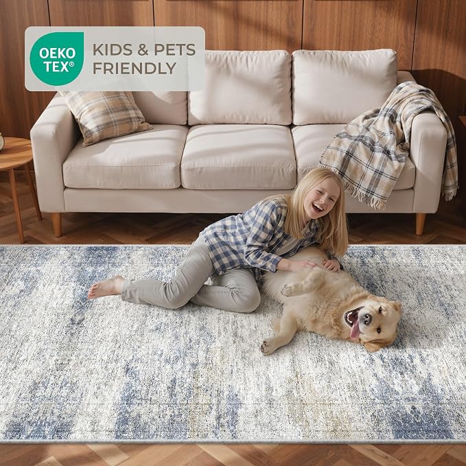 3x18 Runner Rug Non Slip, Washable Hallway Runner Rug, Living Room, Dining Room - Image 9