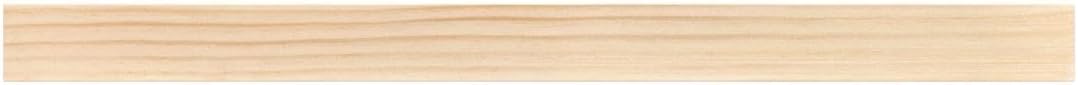 Homeforia 24 inch Wood Floating Shelves, High End Solid Natural Wood 24inch Floating Shelf for Wall, Unfinished Wooden 24 inches Floating Shelves, Heavy Duty Bracket, 24 X 6.5 X 1.75 in, Set of 3