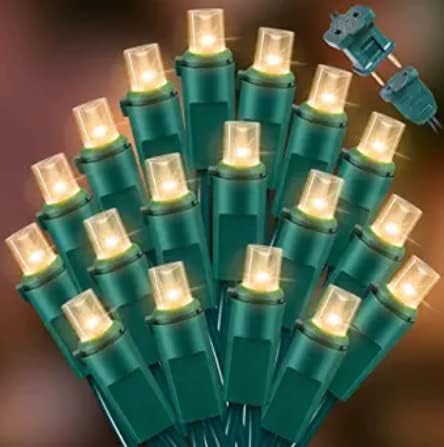 150 Count Warm White- String Lights - LED Christmas Lights, Mini led Lights for Indoor Outdoor Home Holiday Party Wedding Independence Day Decoration