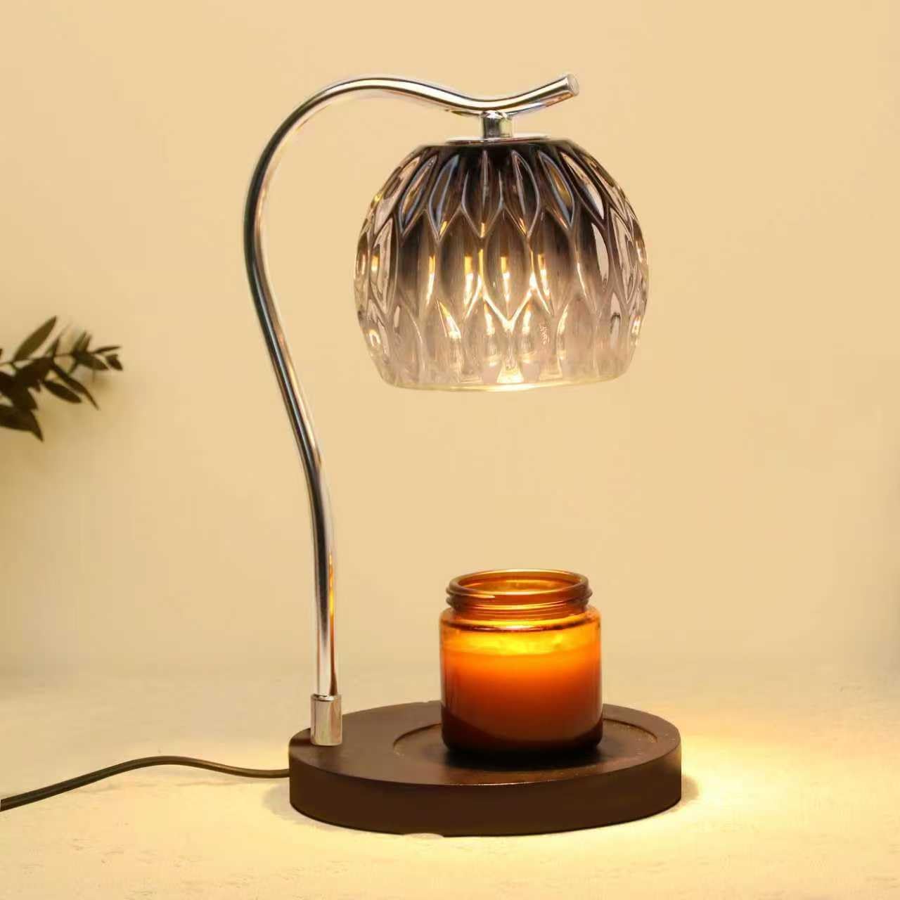 GEEZO Fragrance Candle Warmer Lamp，Electric Candle Warmer with Timer & Dimmer，Mom Christmas Birthday Gifts for Women, House Warming Gifts New Home Bedroom Decor