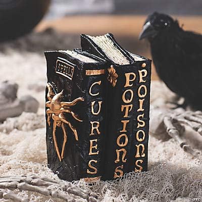 Fun Express Witch and Wizard Spellbook Tabletop Halloween Decoration - Halloween Home Decor