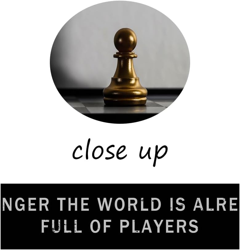 International Chess Inspirational Wall Art Be A Game Changer The World Is Already Full Of Players Motivational Poster Canvas Painting Prints for Home Decor Framed Artwork [30''W x 40''H]