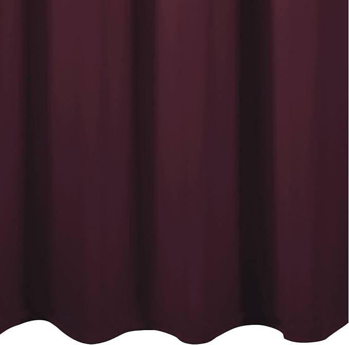 Blackout Curtains 66 x 84 inch/Burgundy Red Curtains Set of 2 Panels/Thermal - Image 9