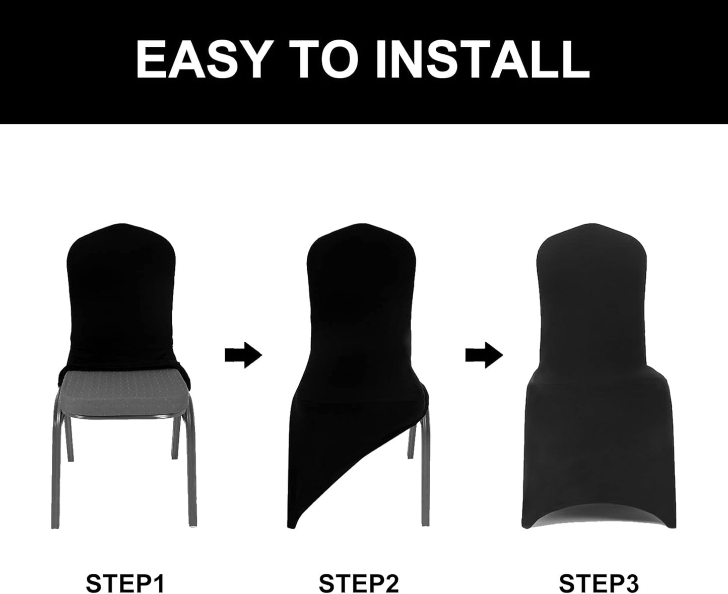 Spandex Chair Covers, 12PCS, Washable Protector for Living Room, Party, Banquet, Wedding, Hotel (Turquoise)