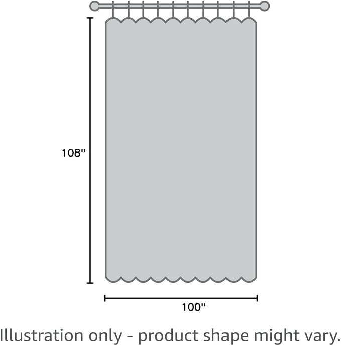 Yakamok Grey 100% Blackout Patio Door Curtain Panels W100 x L108, 1 Panel | - Image 9