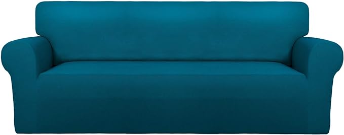 PureFit Stretch Couch Covers for Sofa Large Sofa Slipcovers Peacock Blue | by PureFit