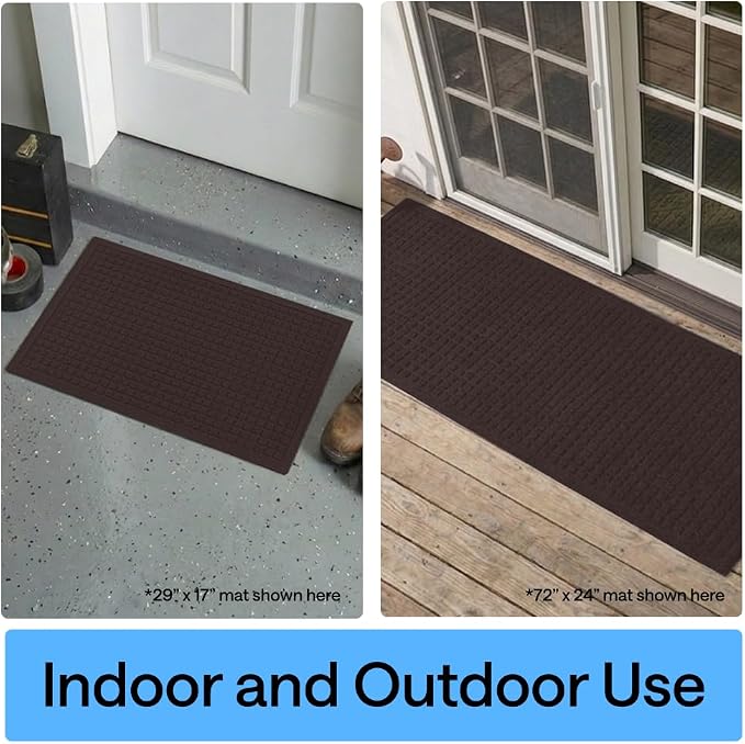 GORILLA GRIP® Ultra Absorbent Front Door Mat Outside Entrance 35x23, Traps Dirt - Image 10