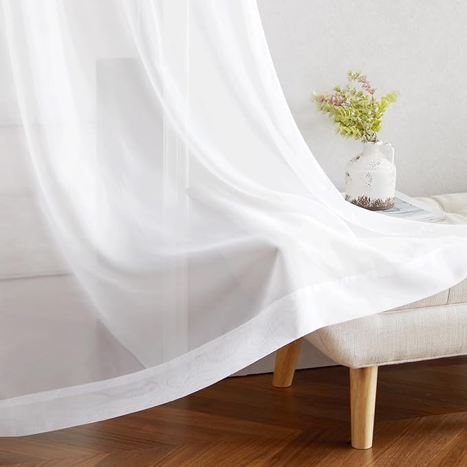 NICETOWN Sheer Curtains Panel 72" Long - Image 7