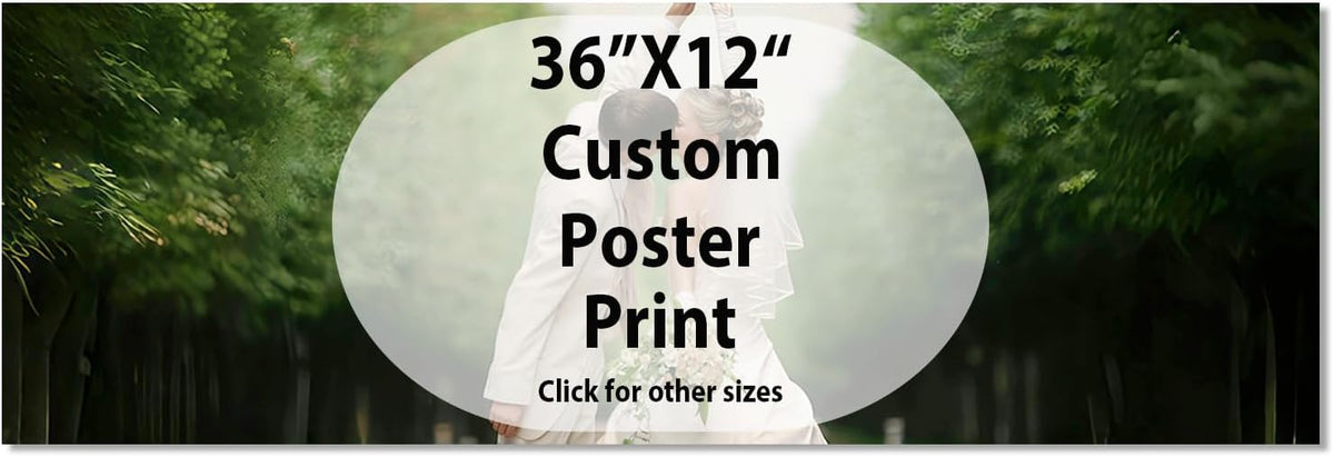 Canvas Prints With Your Photos, Custom Poster On Canvas (Unframed 36x12) Transform Your Photos Into Stunning Framed Wall Art Digitally Printed Photo To Canvas Ideal For Home Decor Gifts Keepsakes