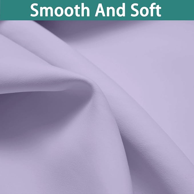 Yakamok Lilac 100% Blackout Curtains 96 Inches Long - Image 7