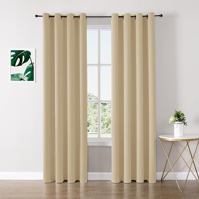 ChrisDowa Blackout Curtains for Bedroom and Living Room 72 Inches Long | 2 by ChrisDowa