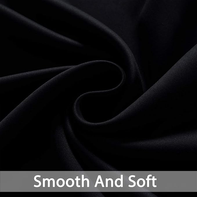 Yakamok Room Darkening Curtains 52x72 inch Length Black-Living Room | 2 panels - Image 5