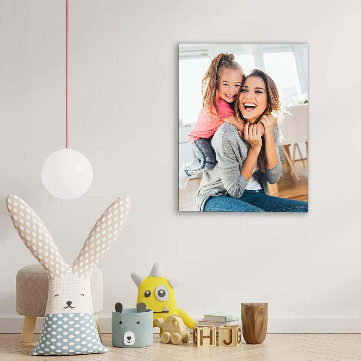 Laoife Custom Canvas Prints with Your Photos 18"x24", Custom Canvas Photo Prints, Personalized Canvas Wall Art for Office Home Bedroom Living Room Wall Decor