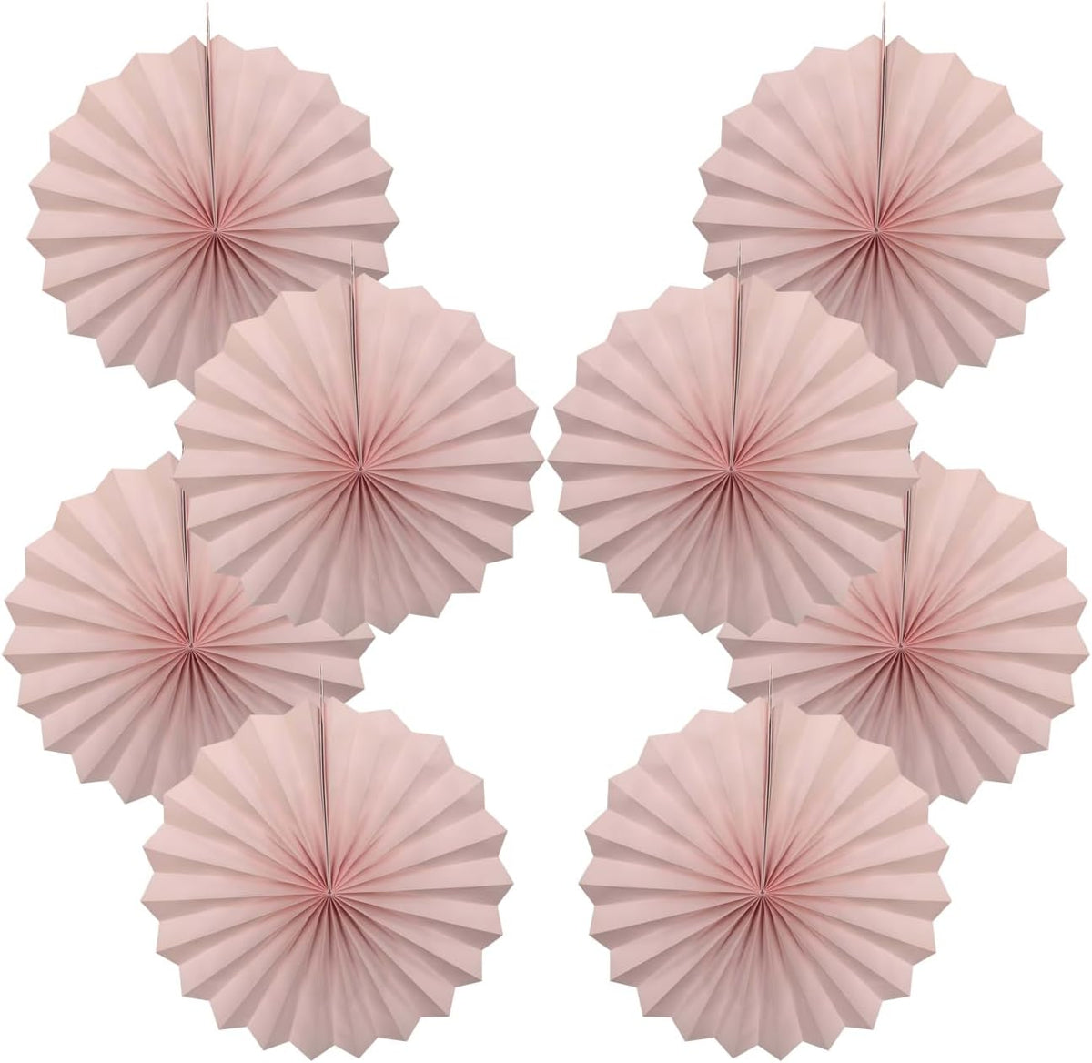 Pink Birthday Decorations,DIY Pink Paper Fans Hanging Decoration ,Party Supplies Party Fans 12in, Pink Christmas,Wedding Graduation Events Accessories 30 Color DIY Set (Baby Pink)