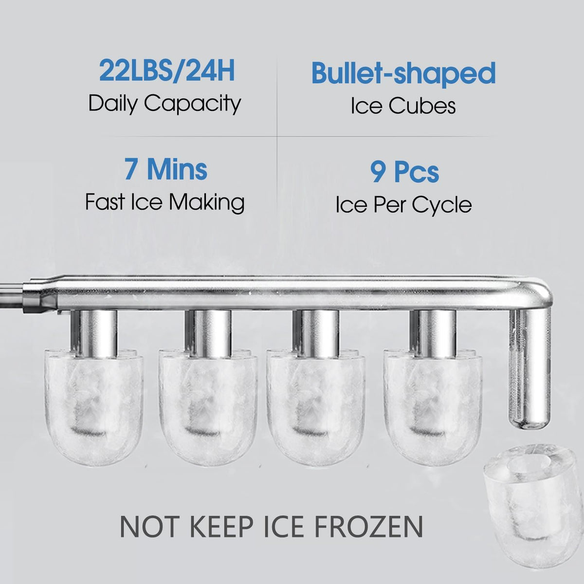 Self Cleaning Hot and Cold Bottom Load Water Cooler Dispenser with Ice Maker for 5 Gallon 3 Temperature Settings 22lbs Daily Capacity Black