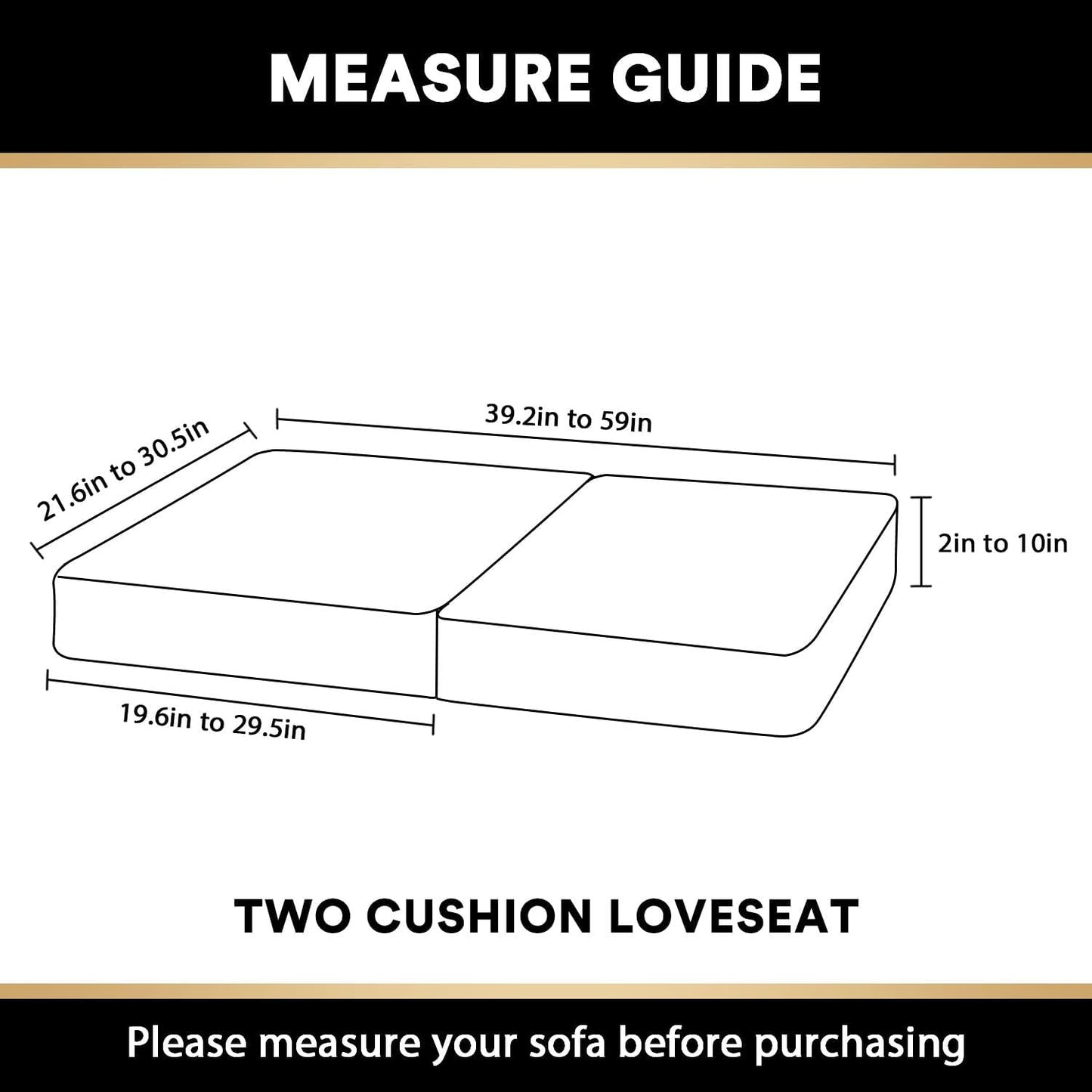 PrinceDeco Brown Furniture Cover, 2 Pcs Velvet Stretch Sofa Cushion Covers for Individual Cushions, Pet Friendly, Stay in Place, Machine Washable