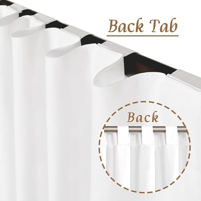 40 Inch Length Short White Linen Curtains - Image 6