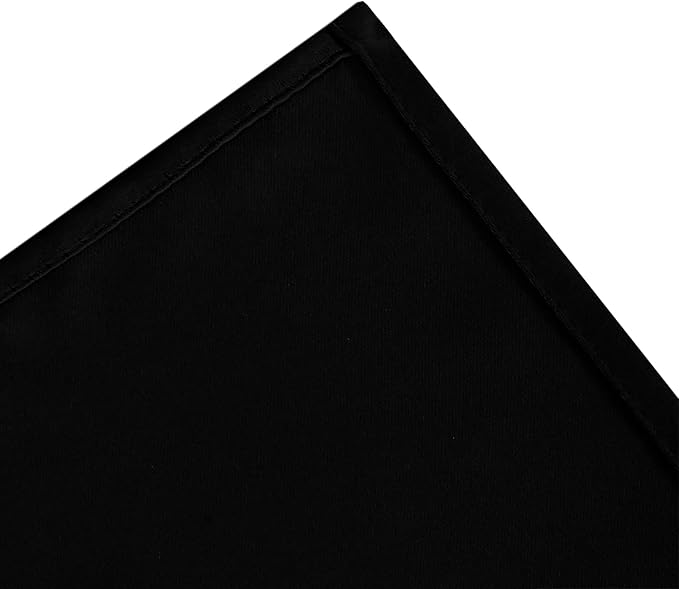Blackout Curtains 66 x 54 Inch Long Black Curtains Set of 2 Panels Room - Image 7
