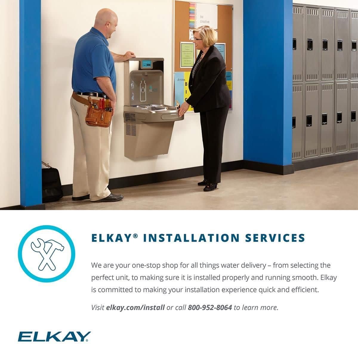 Elkay EZSDWSLK Bottle Filling Station and Cooler, 38.63 x 19.00 x 0.00 inches, Light Gray Granite