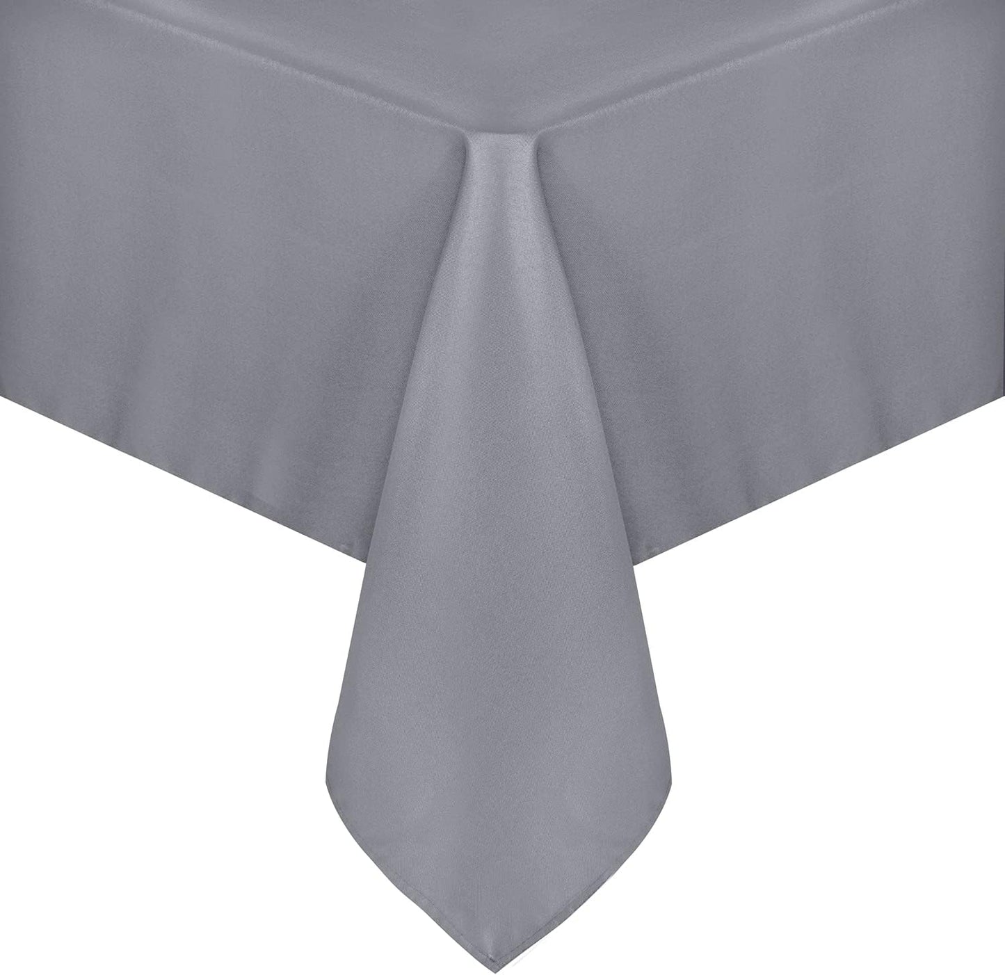 sancua Square Tablecloth - 70 x 70 Inch - Water Resistant Spill Proof Washable Polyester Table Cloth, Decorative Fabric Table Cover for Dining Tables, Buffet Parties and Camping, Light Grey
