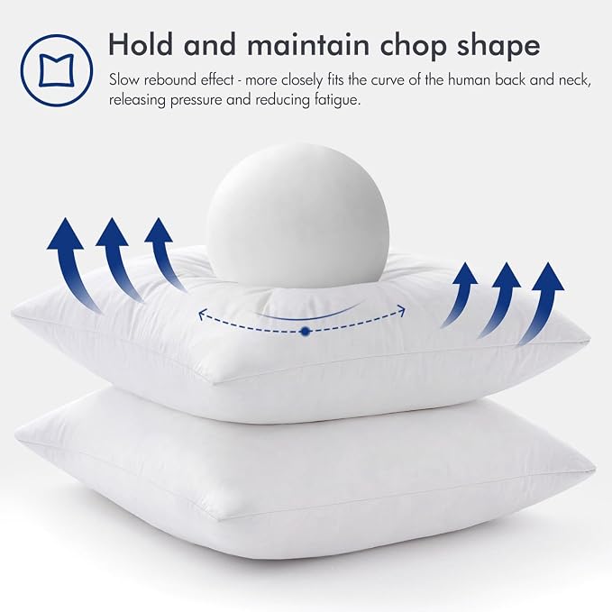 MIULEE Feather Euro Pillow Insert 24x24, Throw Pillow - Image 5