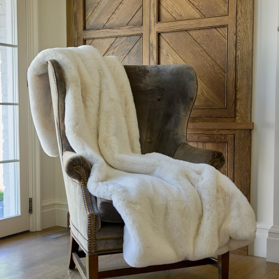 Nuzzie SnuggleLuxe Blanket - Vanilla (50"x60")