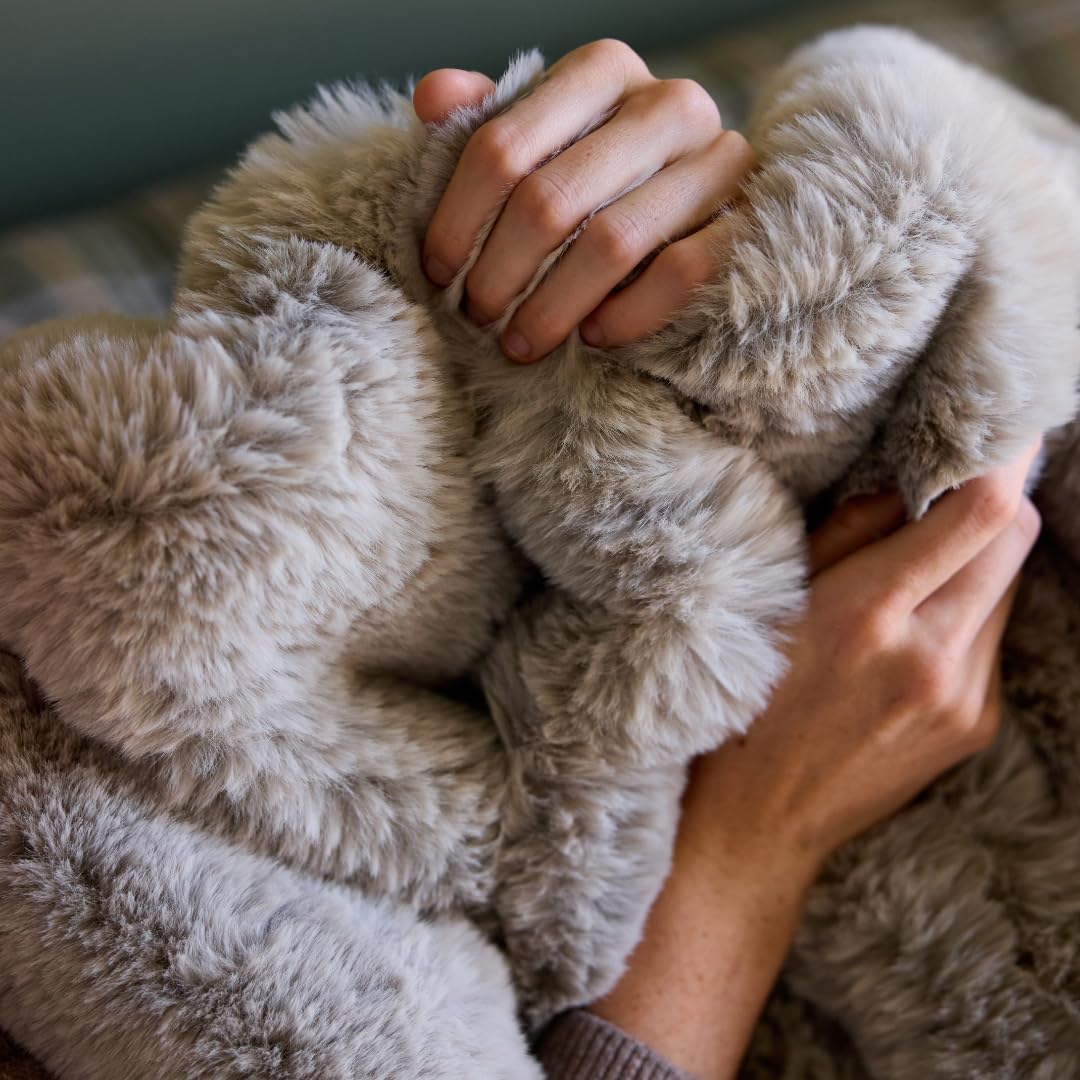 Nuzzie Snuggle Luxe Premium Soft Eco-Conscious Cozy Throw Blanket for Perfect Comfort - Earl Grey (90"x108")
