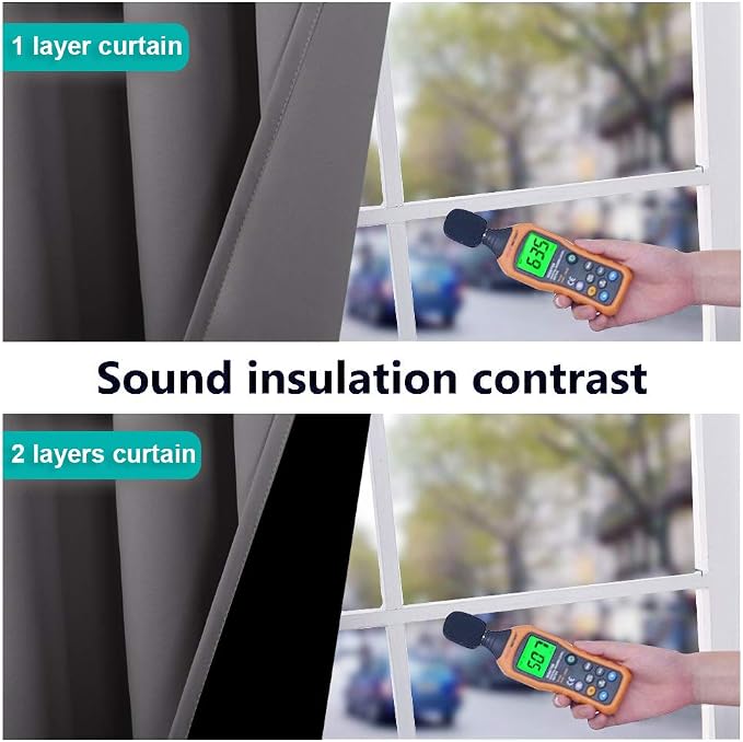 NICETOWN Total Shade Curtains and Draperies, Heavy-Duty Full Light Shading - Image 4