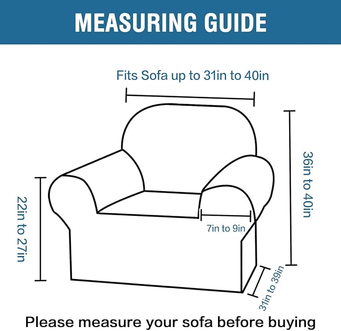 H.VERSAILTEX Armchair Slipcover Stretching Skid Resistance Couch Cover - Image 2