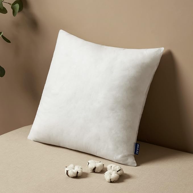 MIULEE Pillow Insert 24x24 Inch Decorative Square Throw Pillow Inserts | by MIULEE