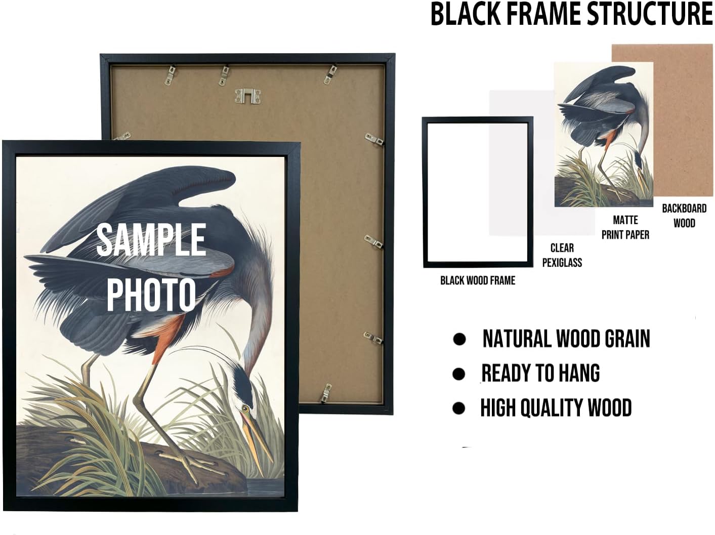Haunted House Poster Art Print, Halloween Scary Vintage Wall Art Academia Spooky Painting Decoration for Horror Prints, Gothic Posters Bedroom Decor 89 (Haunted House, 11 x 14 inches, Black Frame)