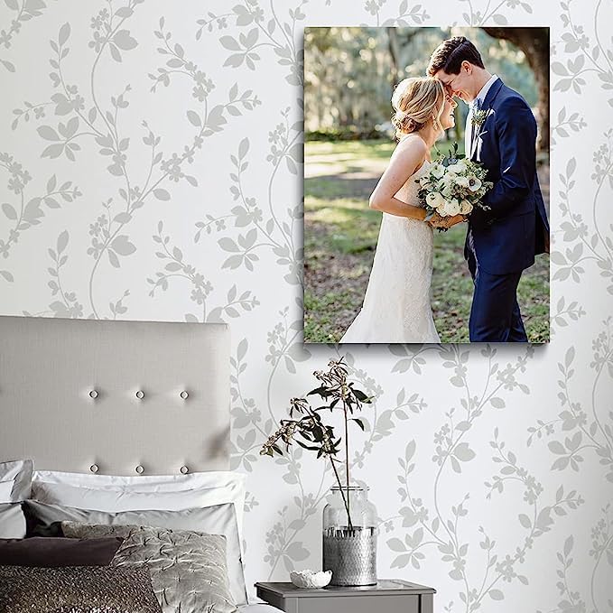 Custom Framed Canvas Prints With Your Photos - Personalized Picture To Canvas Wall Art (8" Wx10 H) - Gift Wrapping Available