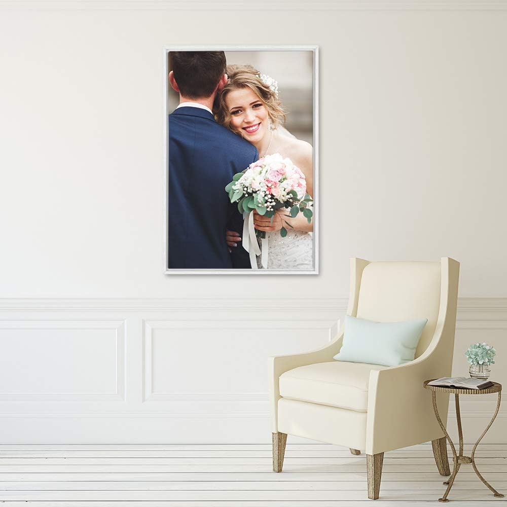 wall26 Framed Custom Canvas Wall Art for Living Room, Bedroom Canvas Prints for Home Decoration Ready to Hang - 24"x36", White Frame