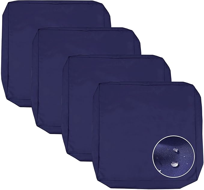 Patio Cushion Cover 25.6x25.6 inch, Outdoor Seat Cushion Slip Cover by Sqodok
