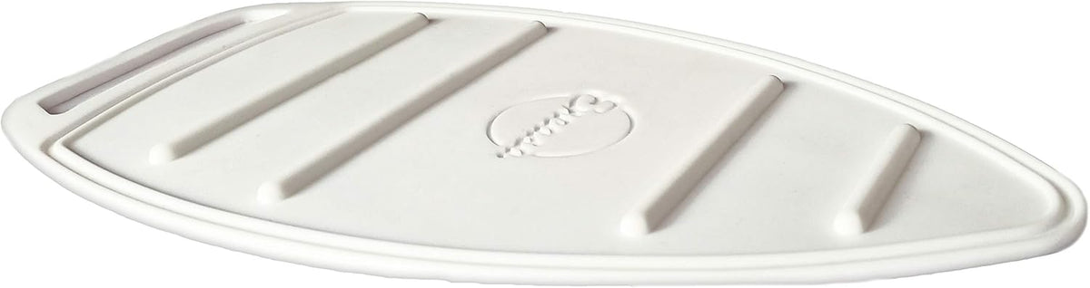 Encasa Homes Silicon Mat for Hot Iron Rest - Heat Resistant, Anti - Slip, Thicker Pad for Protecting Your Table During Ironing, Non-Burning, Machine Washable, Durable - White