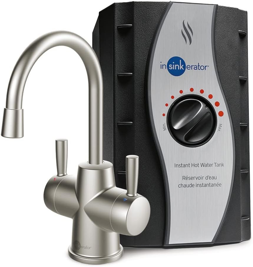 InSinkErator HOT250 Instant Hot and Cold Water Dispenser System & F-2000S Premium Under Sink Water Filtration System for Instant Hot and Cold Water Dispenser System