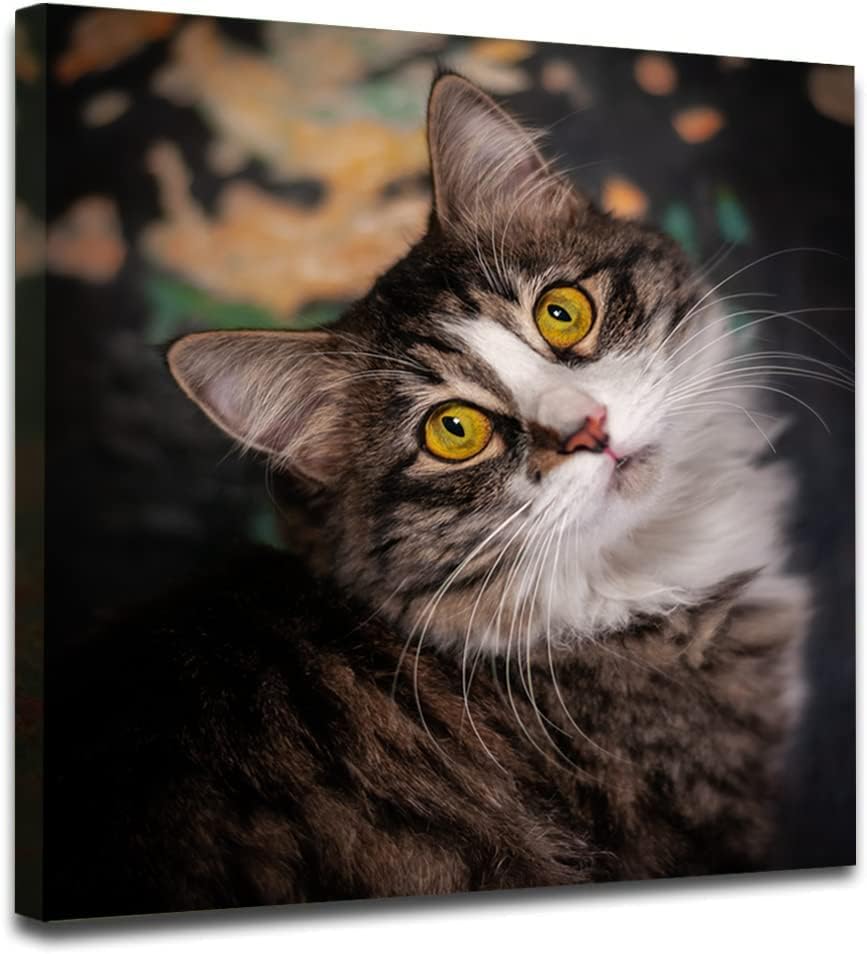 Laoife Custom Canvas Painting Wall Art 24"x24" Upload Images Personalized Pictures to Canvas for Wall, Custom Canvas Prints with Your Photos for Pet/Animal