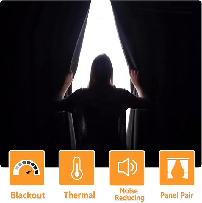 RV Blackout Curtains for Bedroom, 52 x 36 Inches Long, Window Curtains for - Image 3