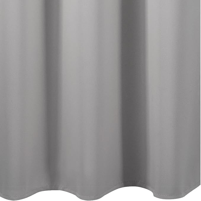 Light Grey Blackout Curtains/38 x 54 Inch/Set of Two Panels Grommet Living Room - Image 8