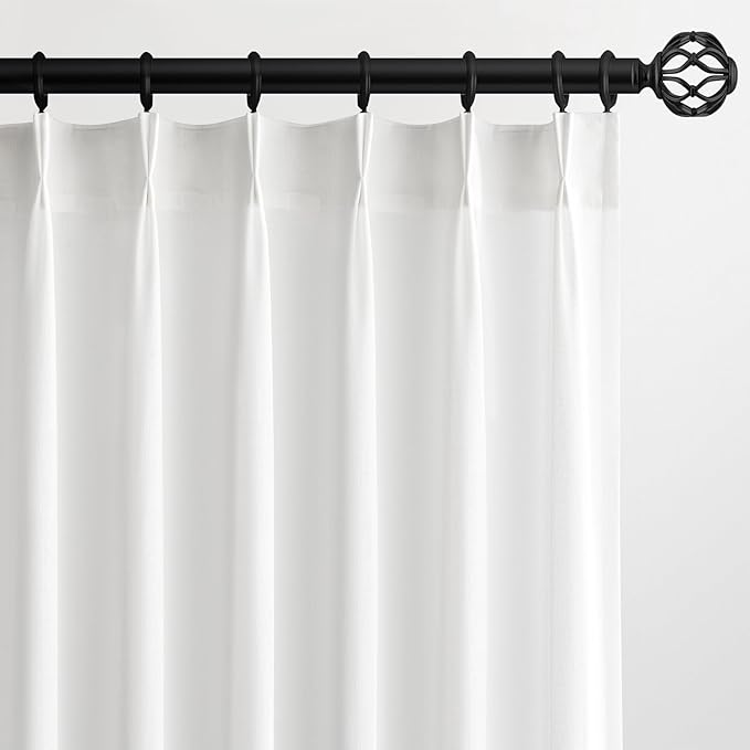 Topfinel Pinch Pleated Curtains 100 Inches Long 2 Panels Set, 40x95 inch Length by Topfinel