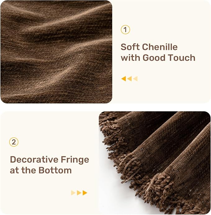 2 Pieces Sectional Couch Covers L Shaped Cover XL Coffee | Thick Washable Fabric - Image 7